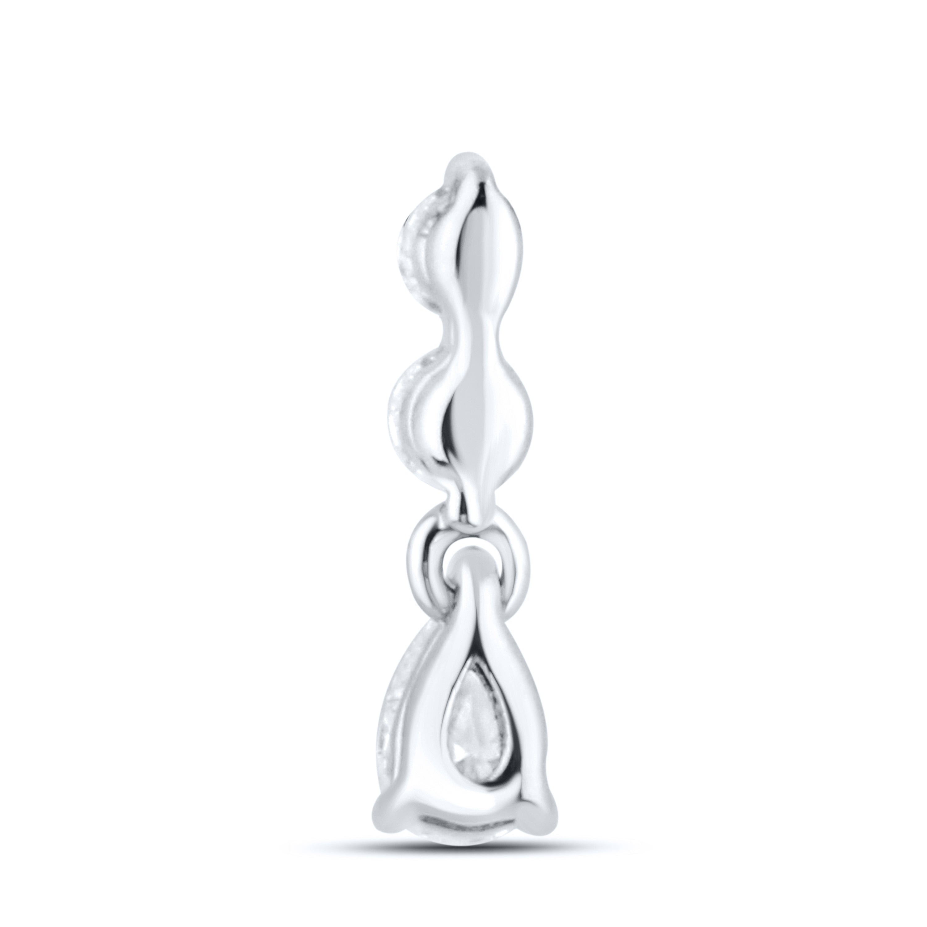 14kt White Gold 0.13 CTW Lab Diamond Pendant