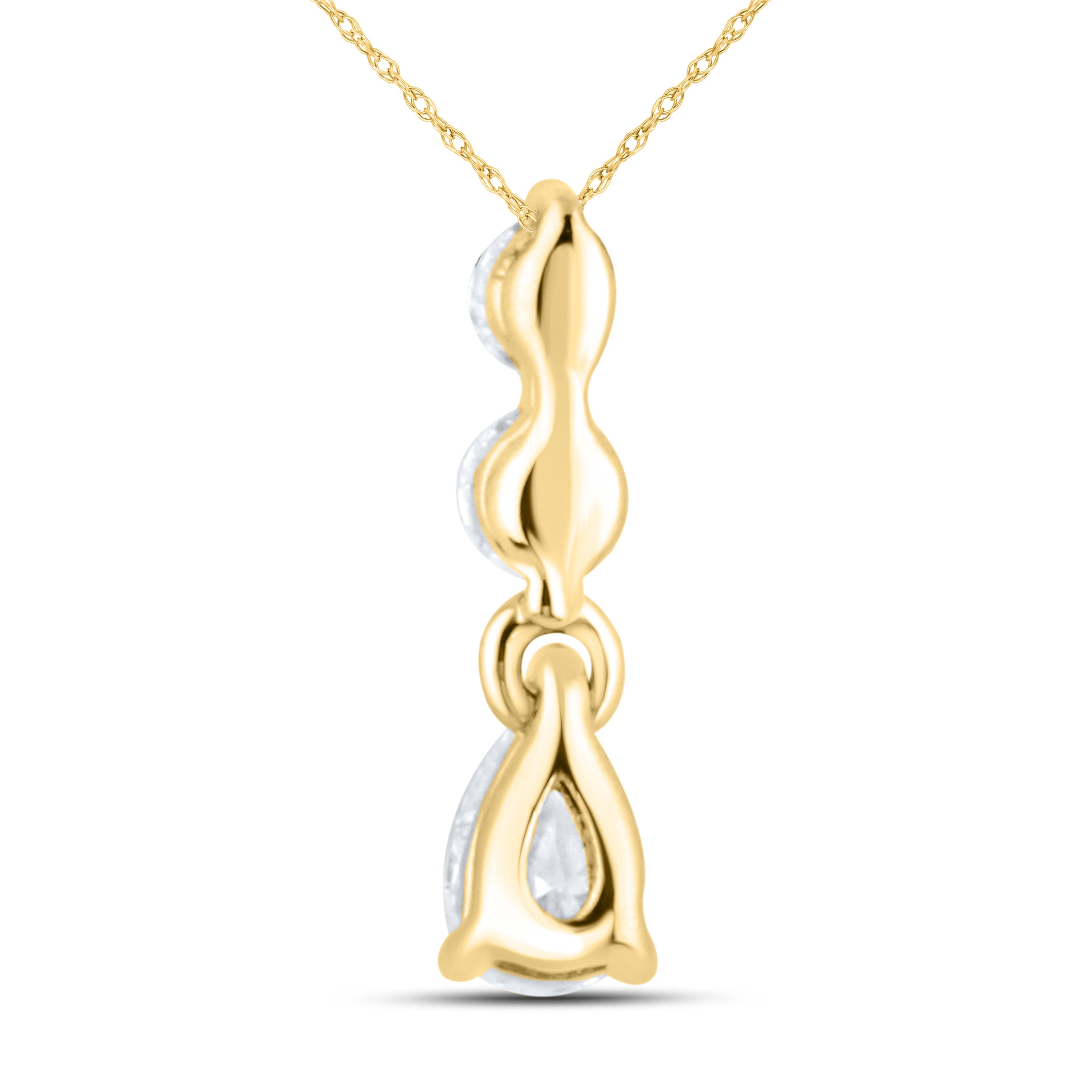 14kt Yellow Gold 0.13 CTW Diamond Pendant