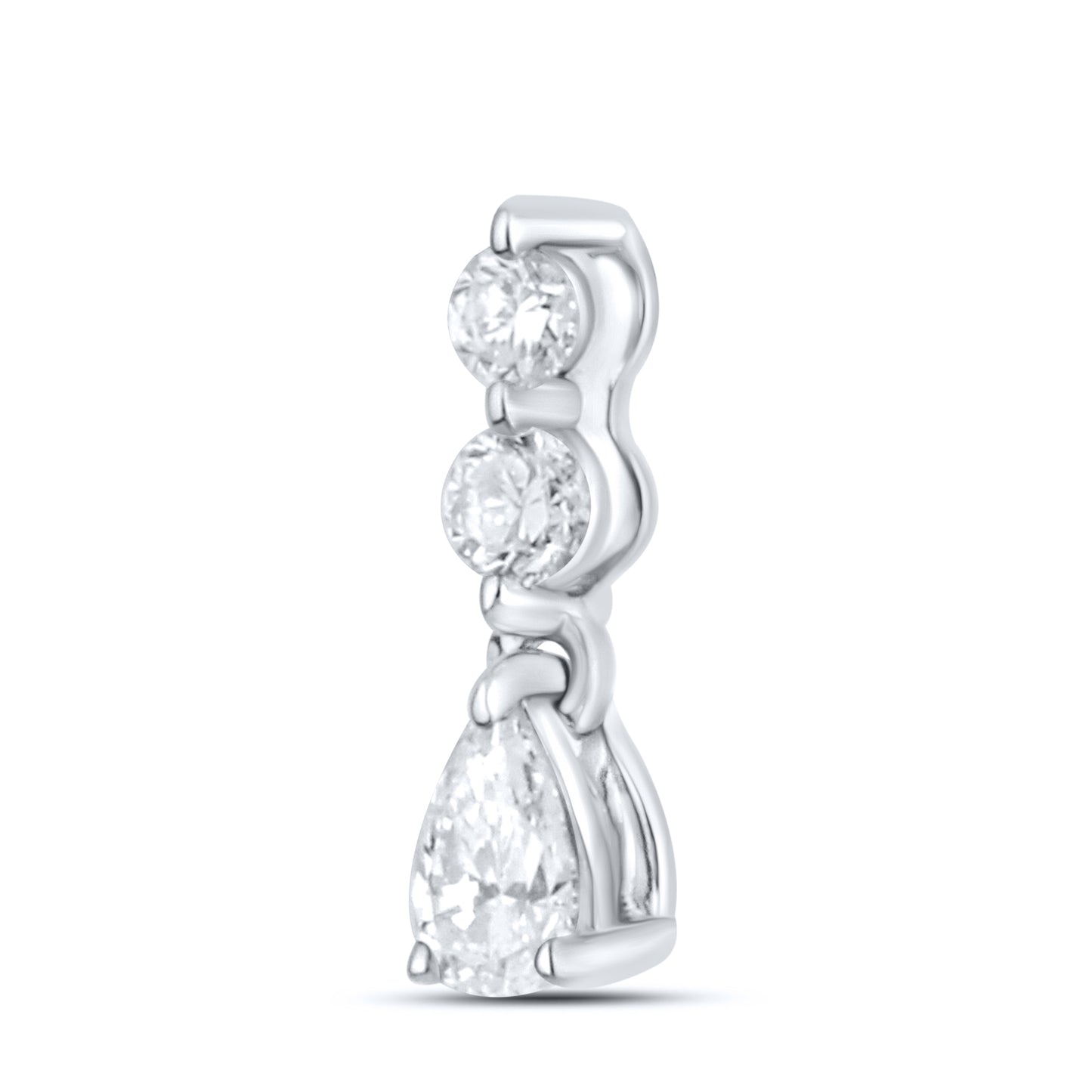 14kt White Gold 0.13 CTW Lab Diamond Pendant