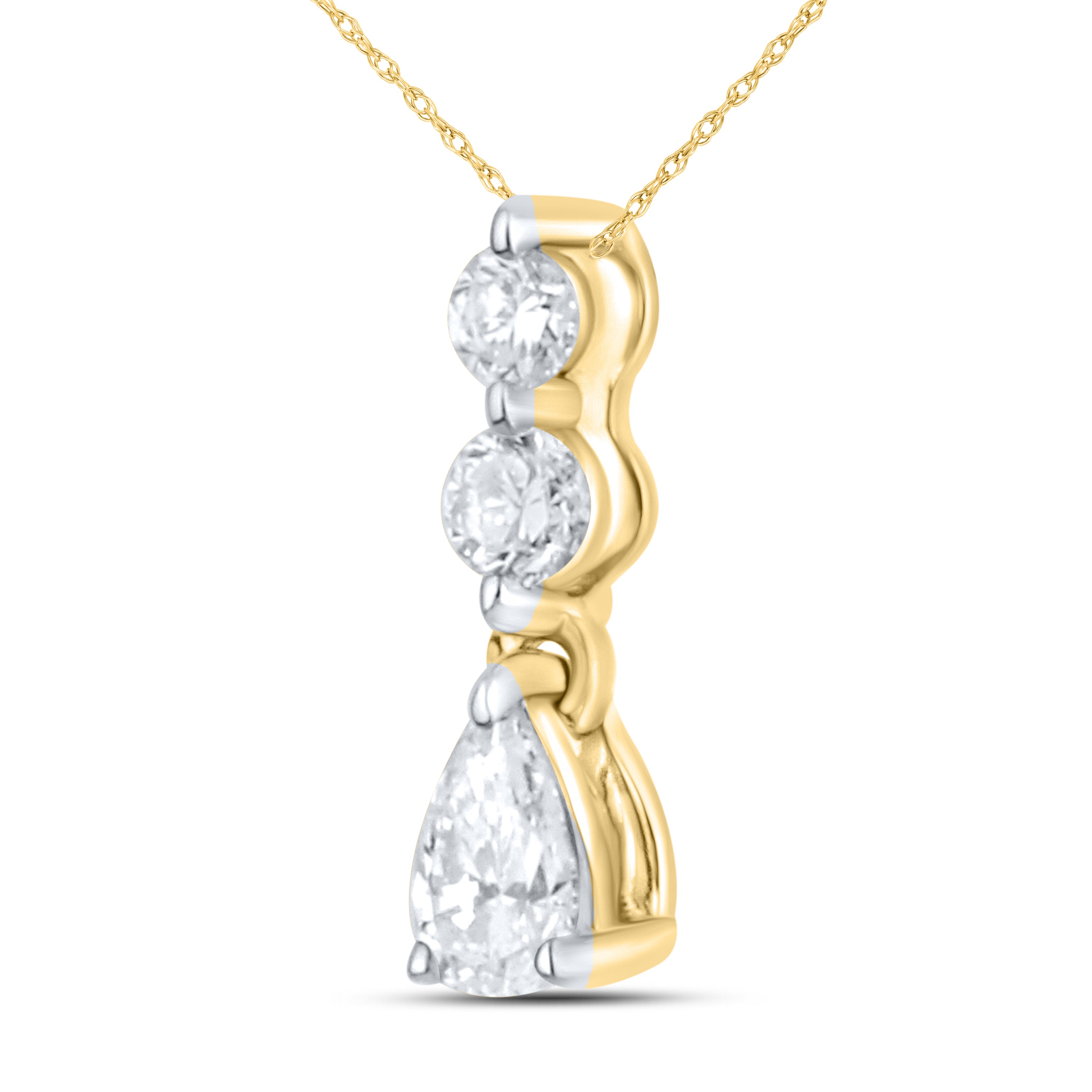 14kt Yellow Gold 0.13 CTW Diamond Pendant