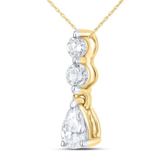 14kt Yellow Gold 0.13 CTW Diamond Pendant