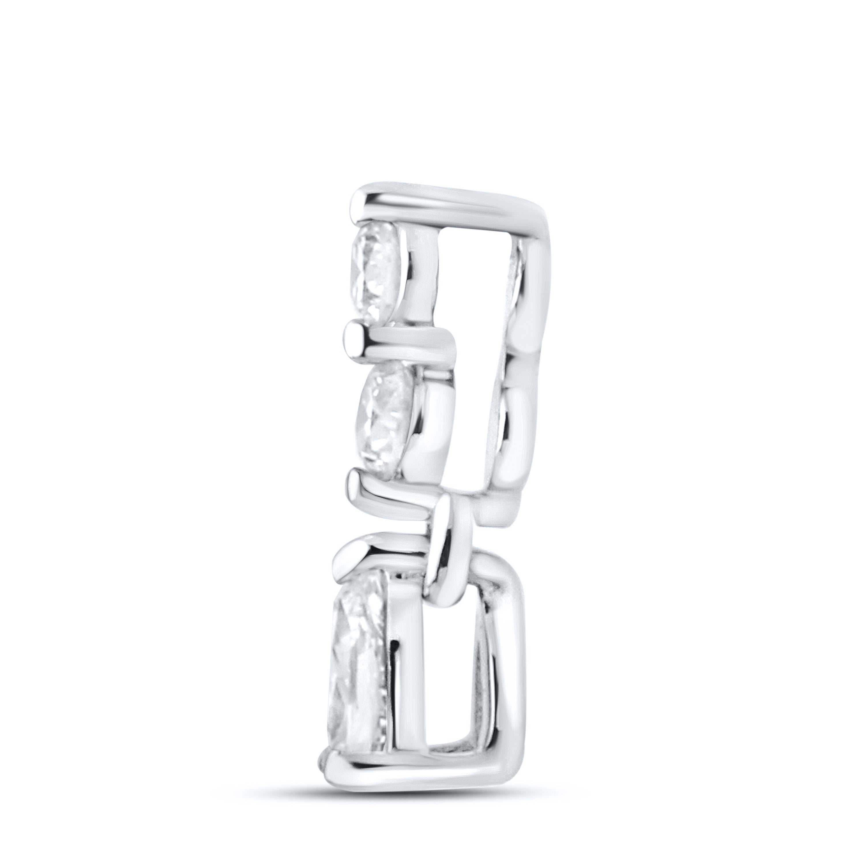 14kt White Gold 0.13 CTW Lab Diamond Pendant