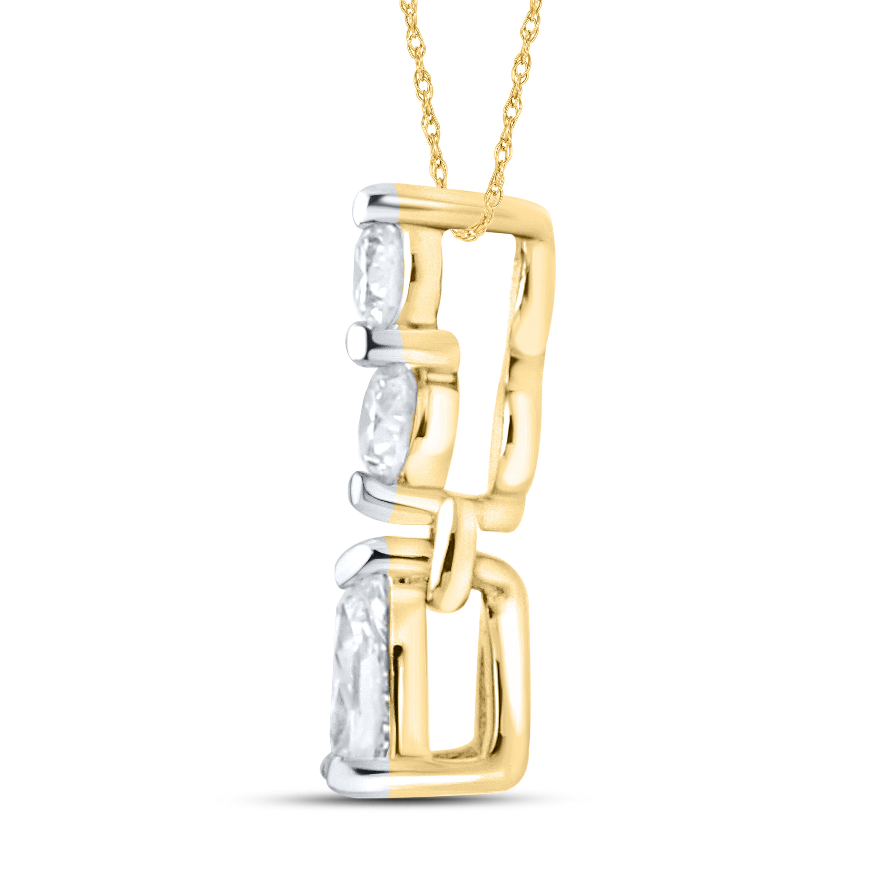 14kt Yellow Gold 0.13 CTW Diamond Pendant