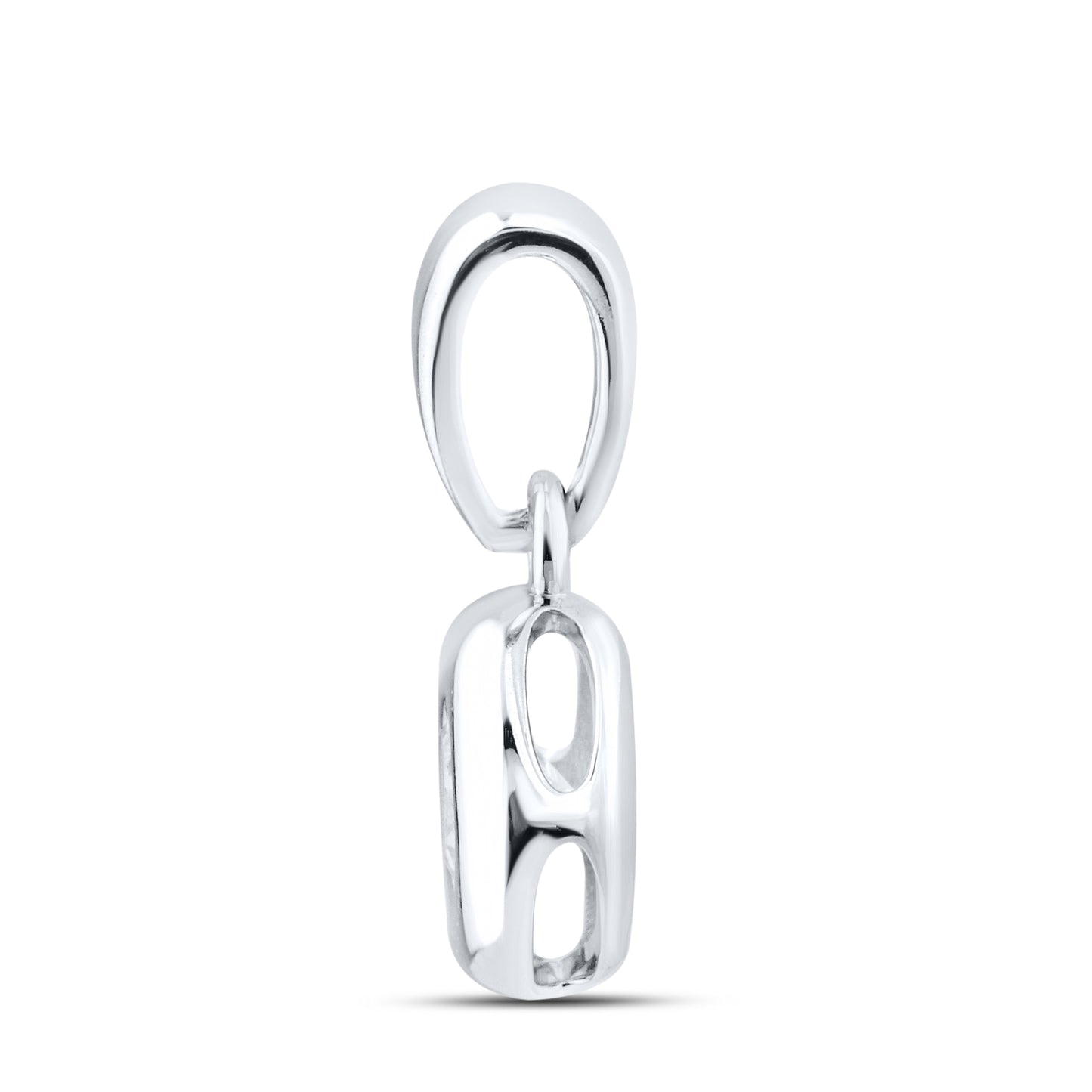 14kt White Gold 0.10 CTW Lab Diamond Solitaire Pendant