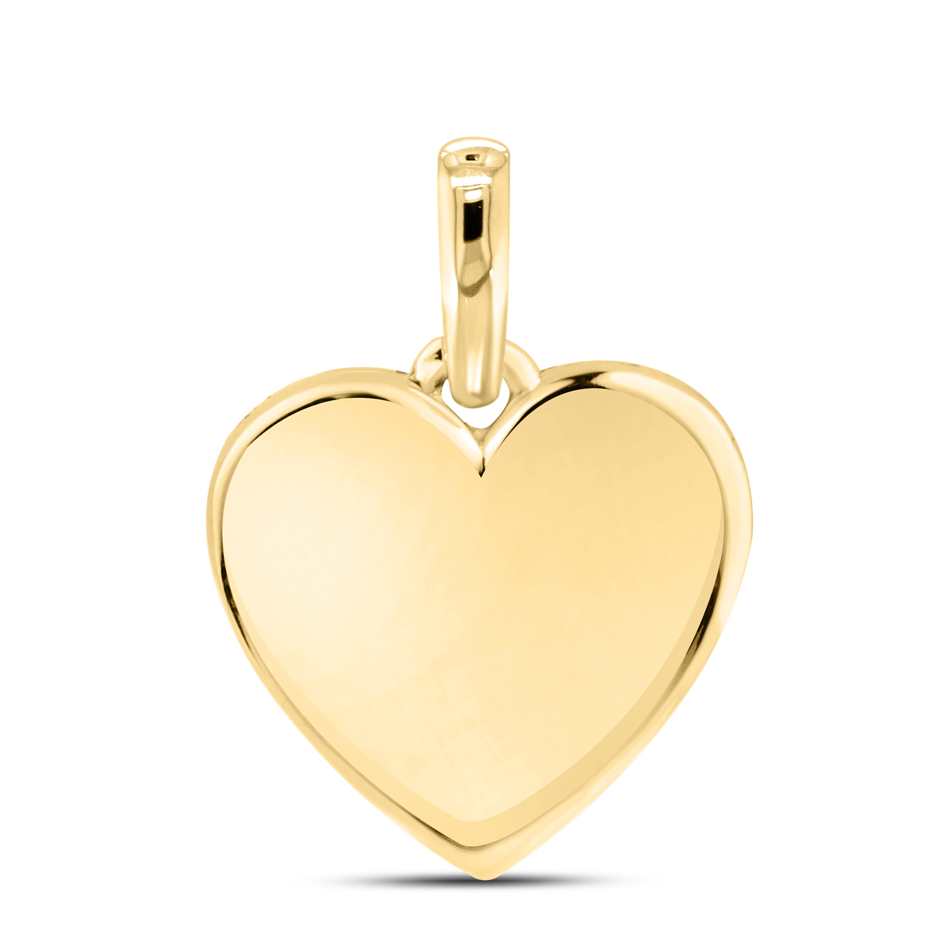 14KT YELLOW GOLD LAB DIAMOND 0.33 CTW HEART NECKLACE