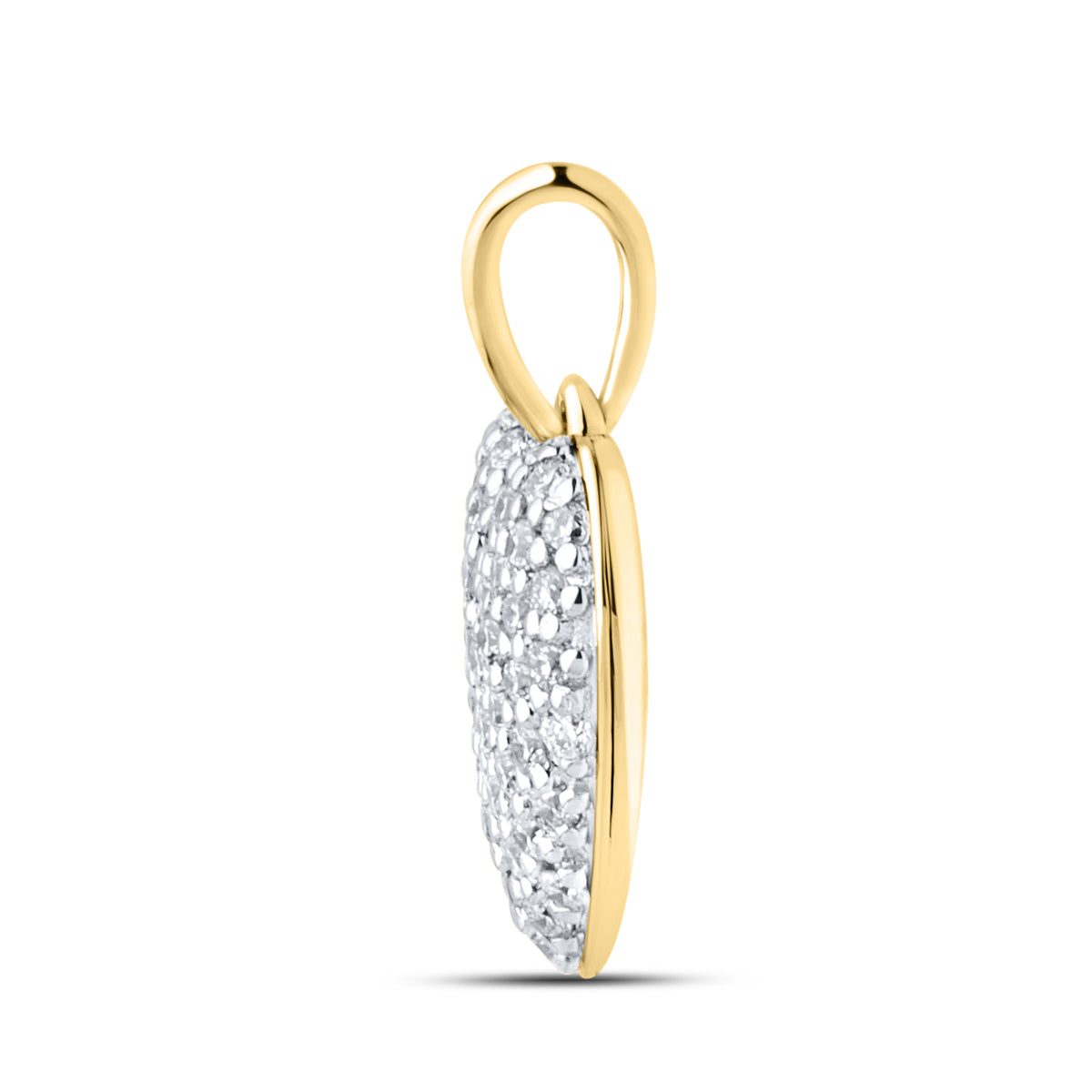 14KT YELLOW GOLD LAB DIAMOND 0.33 CTW HEART NECKLACE