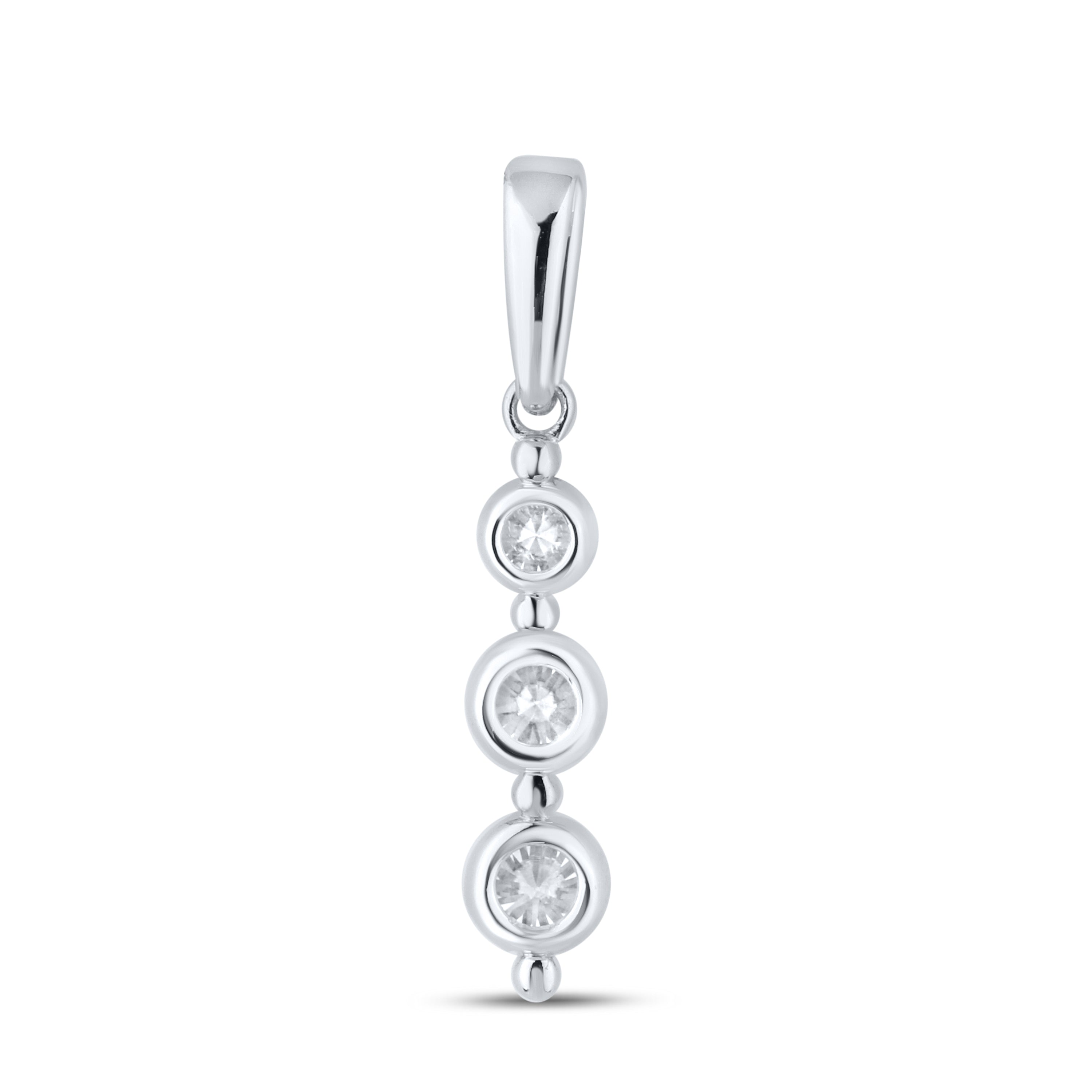14kt White Gold 0.79 CTW Diamond Pendant