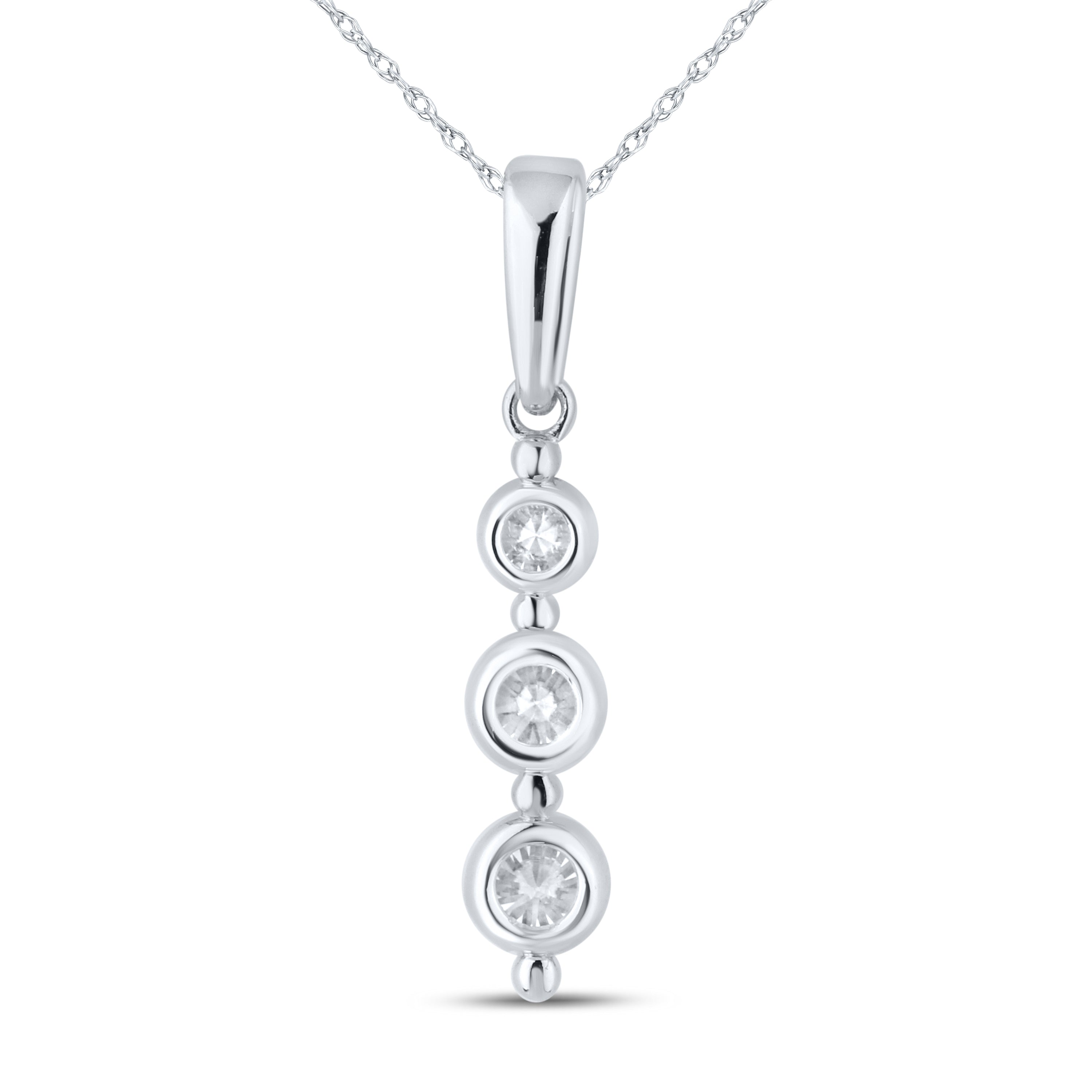 14kt White Gold 0.79 CTW Diamond Pendant