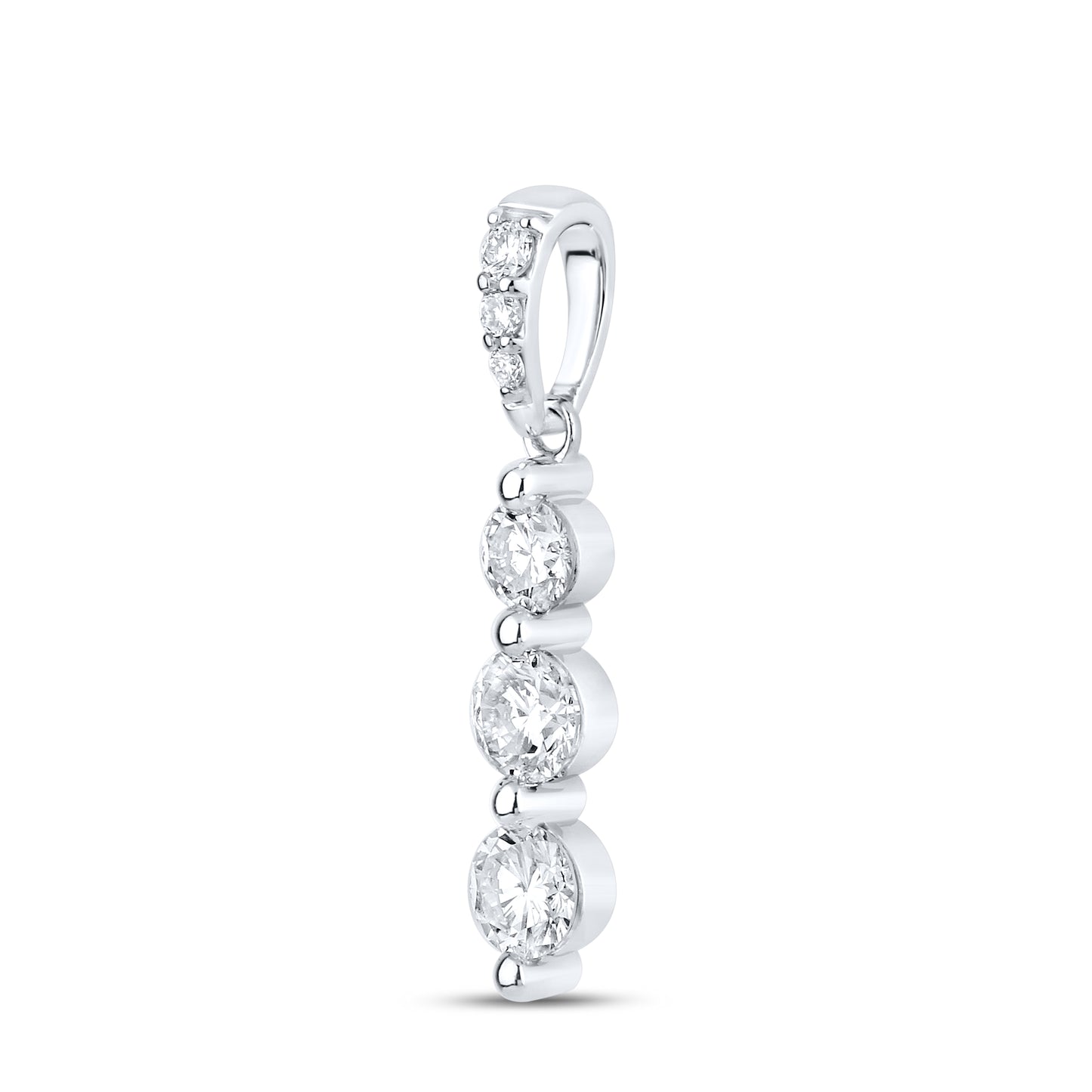 14kt White Gold 0.79 CTW Diamond Pendant