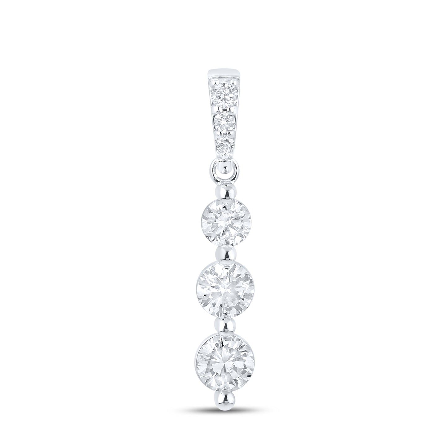 14kt White Gold 0.79 CTW Diamond Pendant