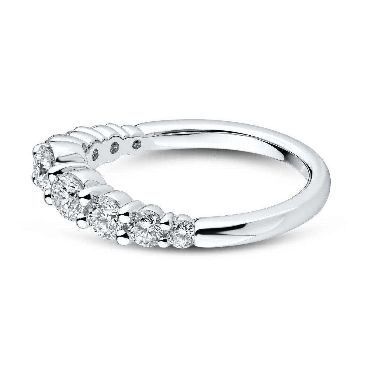 14KT WHITE GOLD 1.00 CTW LAB DIAMOND LADIES BAND