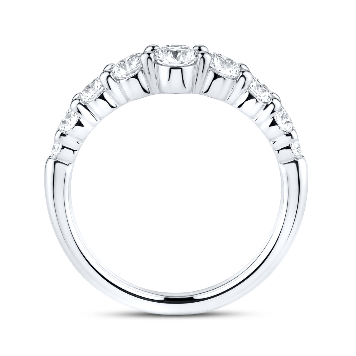 14KT WHITE GOLD 1.00 CTW LAB DIAMOND LADIES BAND