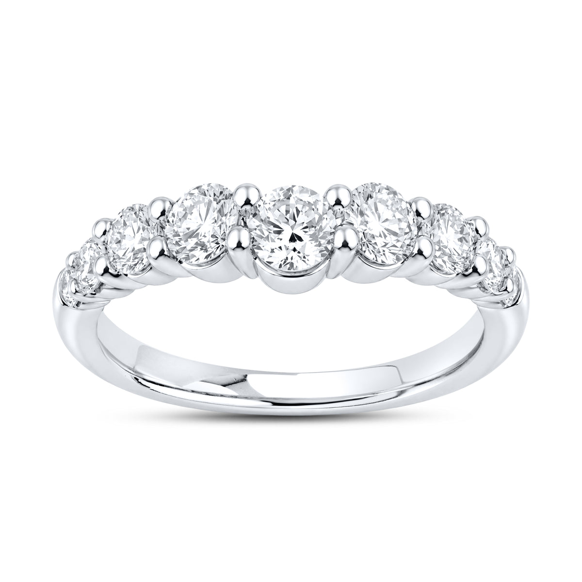 14KT WHITE GOLD 1.00 CTW LAB DIAMOND LADIES BAND