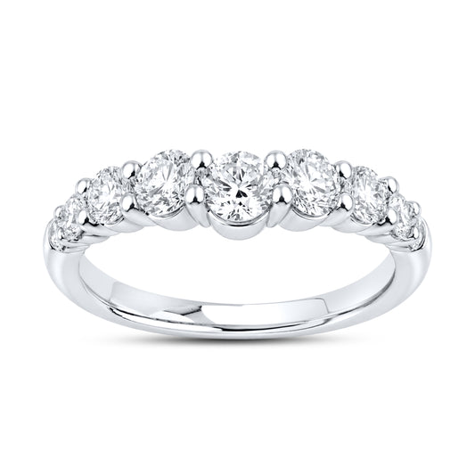 14KT WHITE GOLD 1.00 CTW LAB DIAMOND LADIES BAND