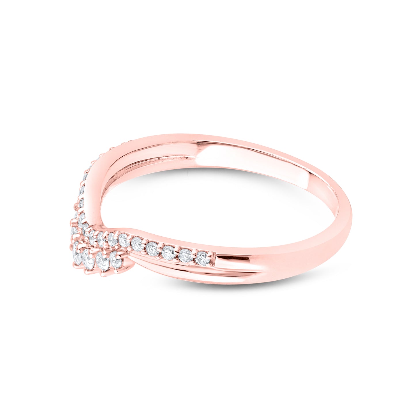 14kt Rose Gold 0.21 CTW Lab Diamond Enhancer Band