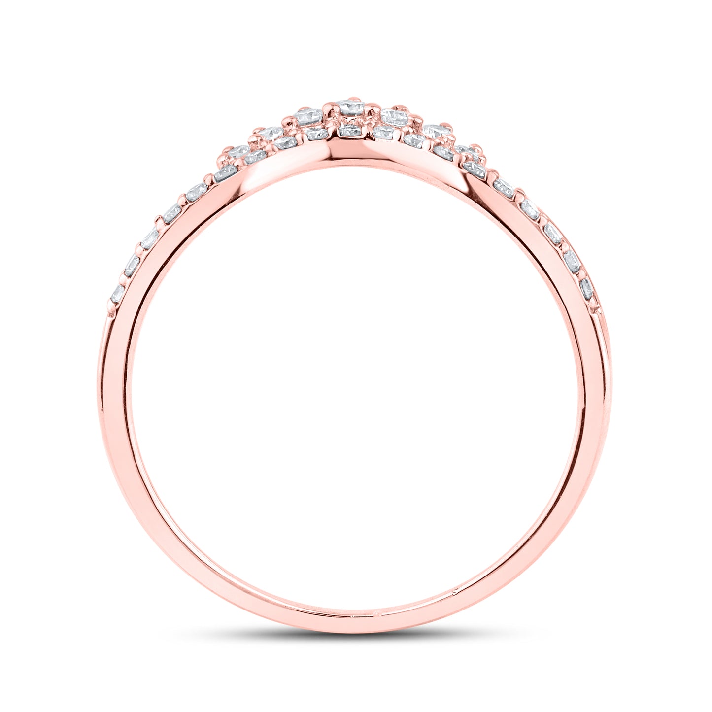 14kt Rose Gold 0.21 CTW Lab Diamond Enhancer Band