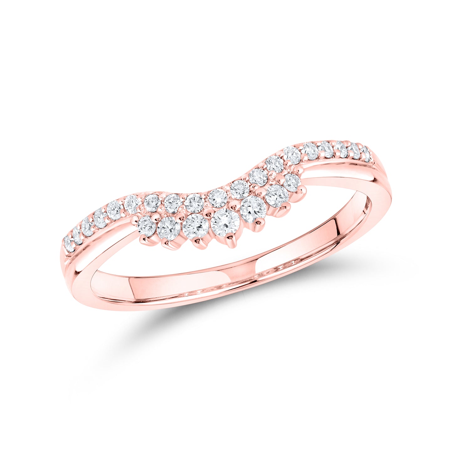 14kt Rose Gold 0.21 CTW Lab Diamond Enhancer Band