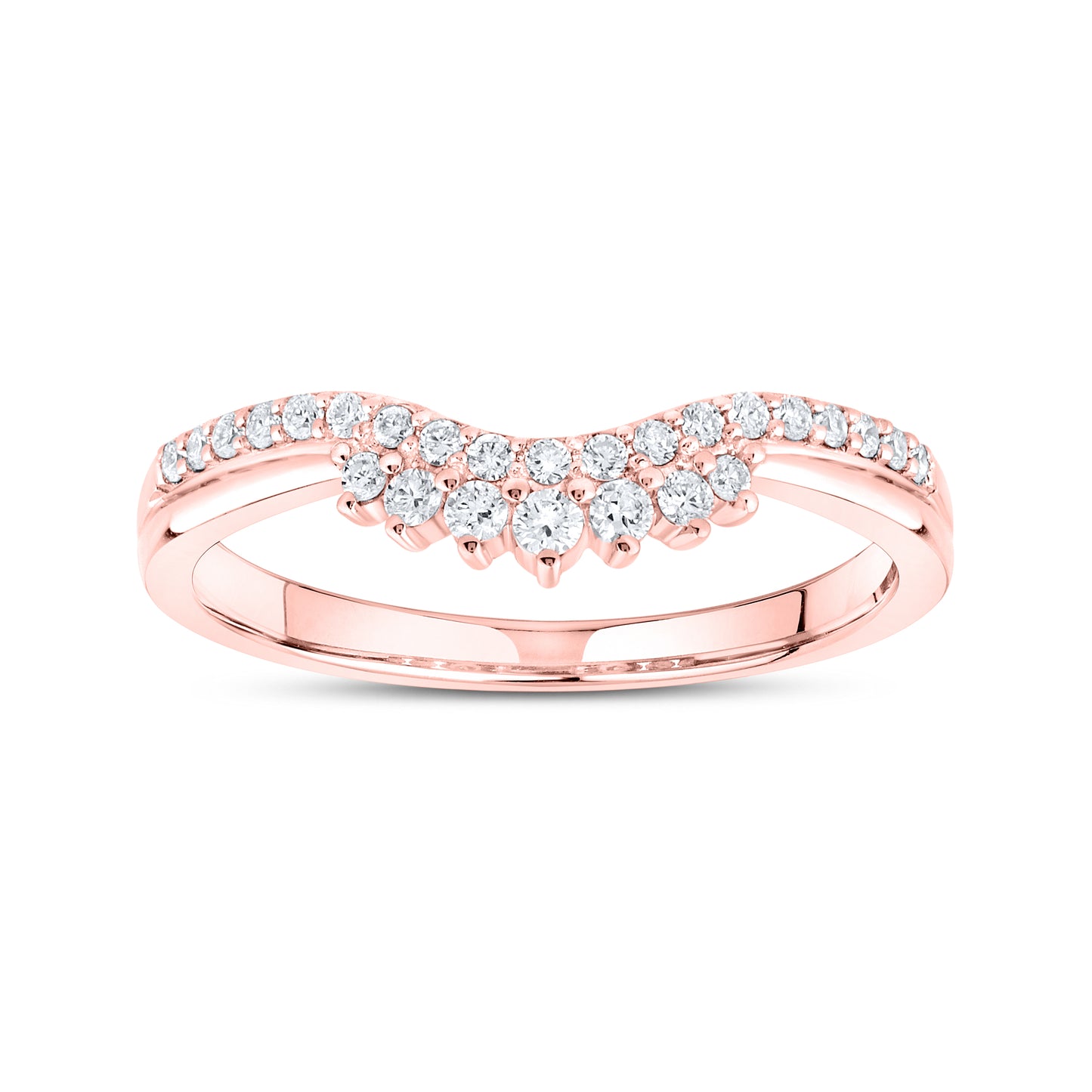 14kt Rose Gold 0.21 CTW Lab Diamond Enhancer Band