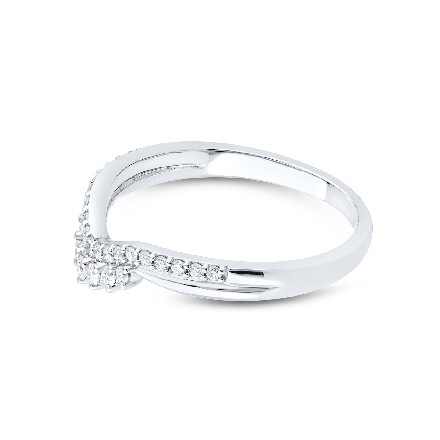 14kt White Gold 0.21 CTW Lab Diamond Enhancer Band