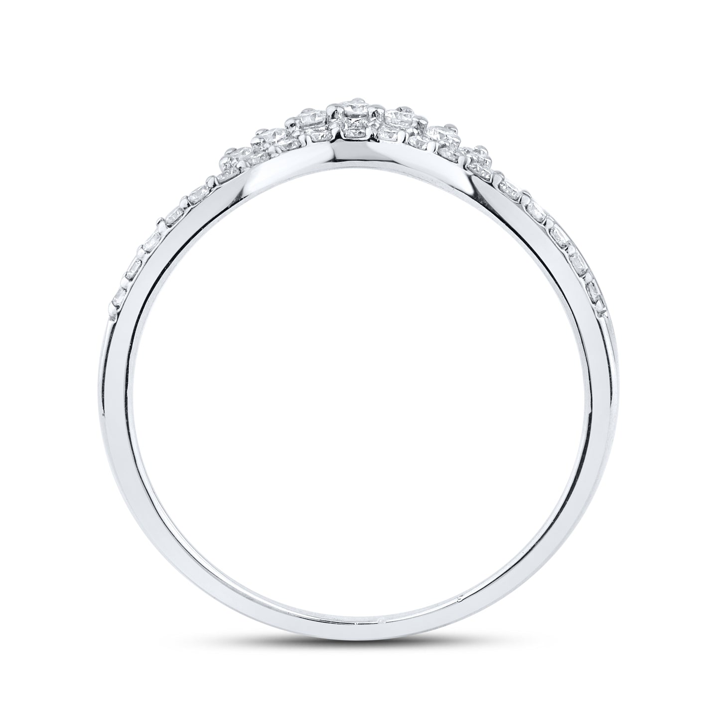 14kt White Gold 0.21 CTW Lab Diamond Enhancer Band