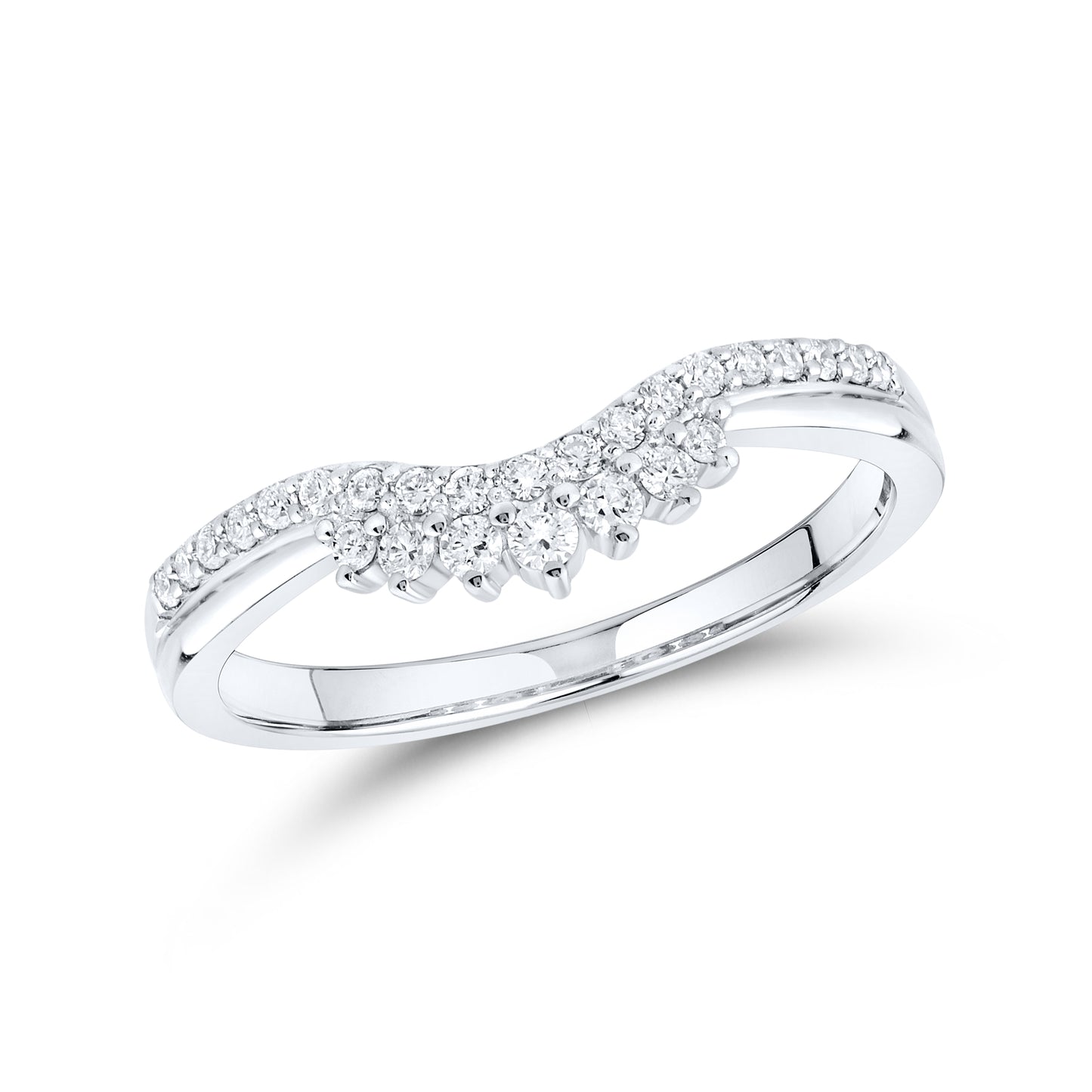 14kt White Gold 0.21 CTW Lab Diamond Enhancer Band