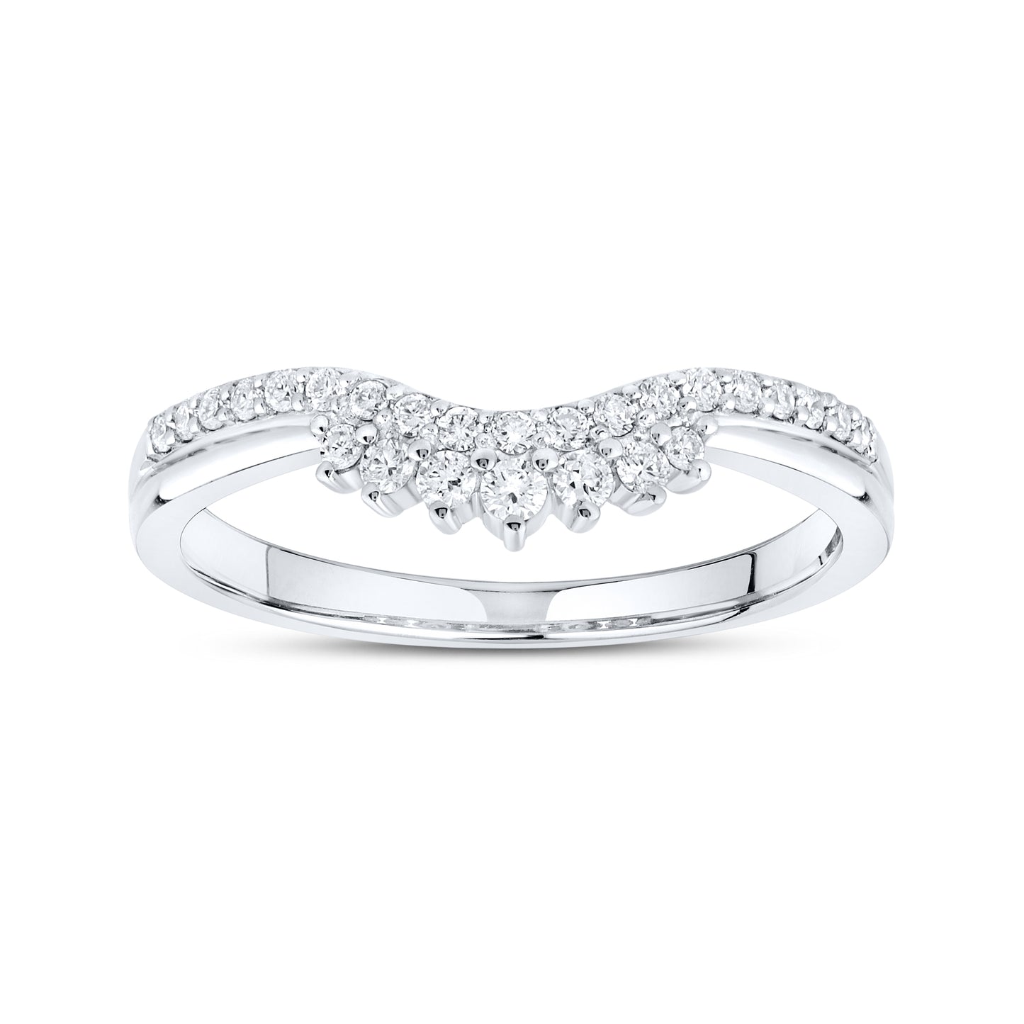 14kt White Gold 0.21 CTW Lab Diamond Enhancer Band