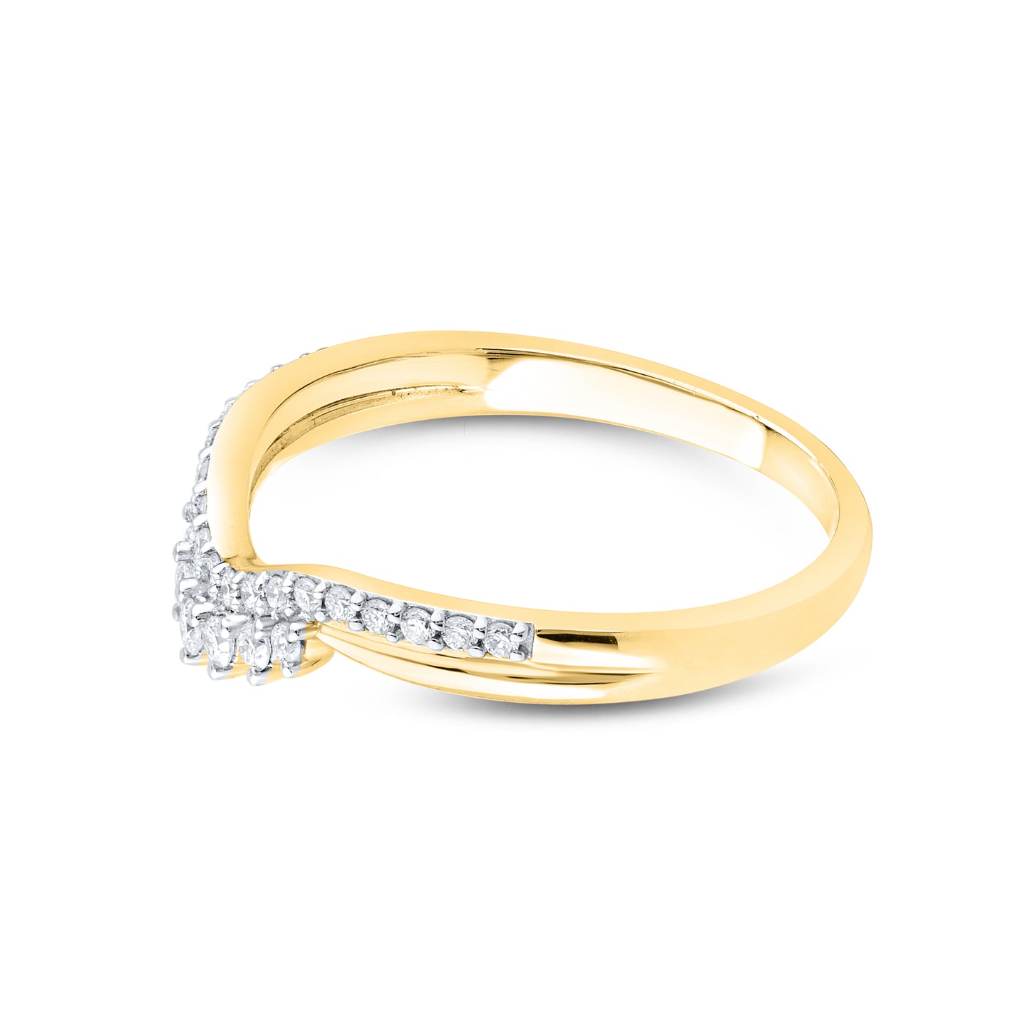 14kt Yellow Gold 0.21 CTW Lab Diamond Enhancer Band