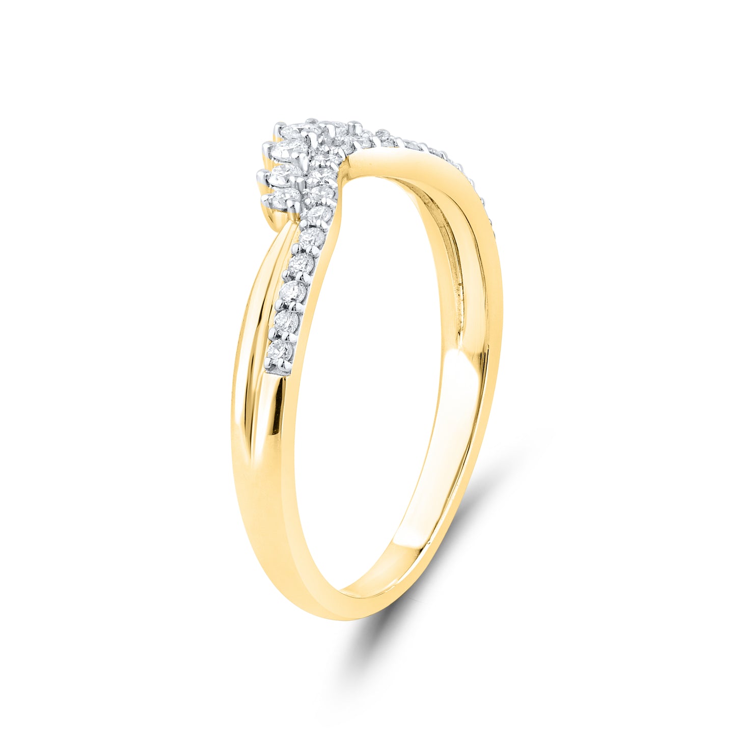 14kt Yellow Gold 0.21 CTW Lab Diamond Enhancer Band