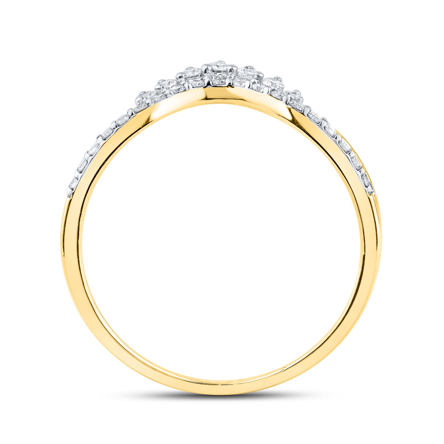 14kt Yellow Gold 0.21 CTW Lab Diamond Enhancer Band