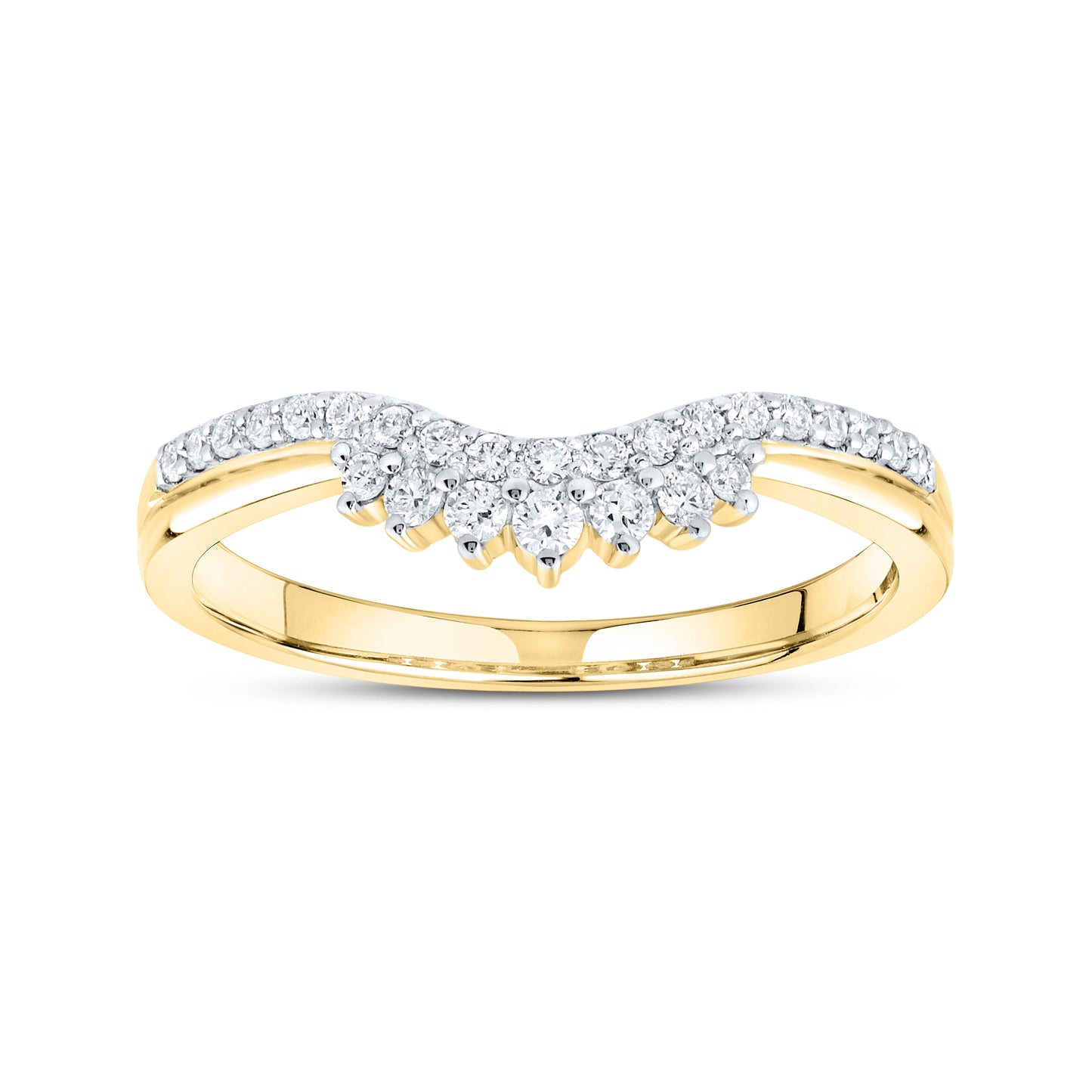 14kt Yellow Gold 0.21 CTW Lab Diamond Enhancer Band