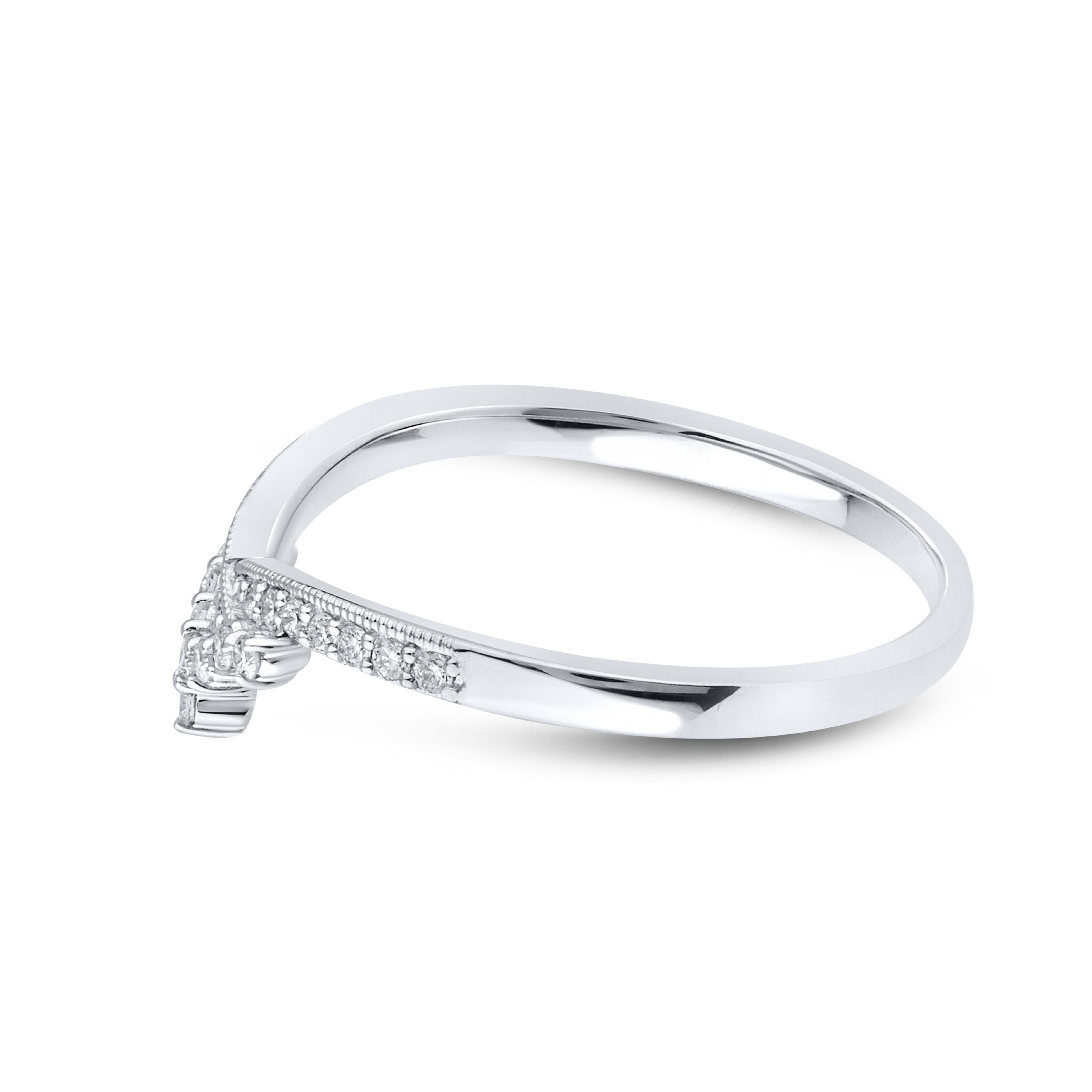 14kt White Gold 0.16 CTW Lab Diamond Enhancer Band