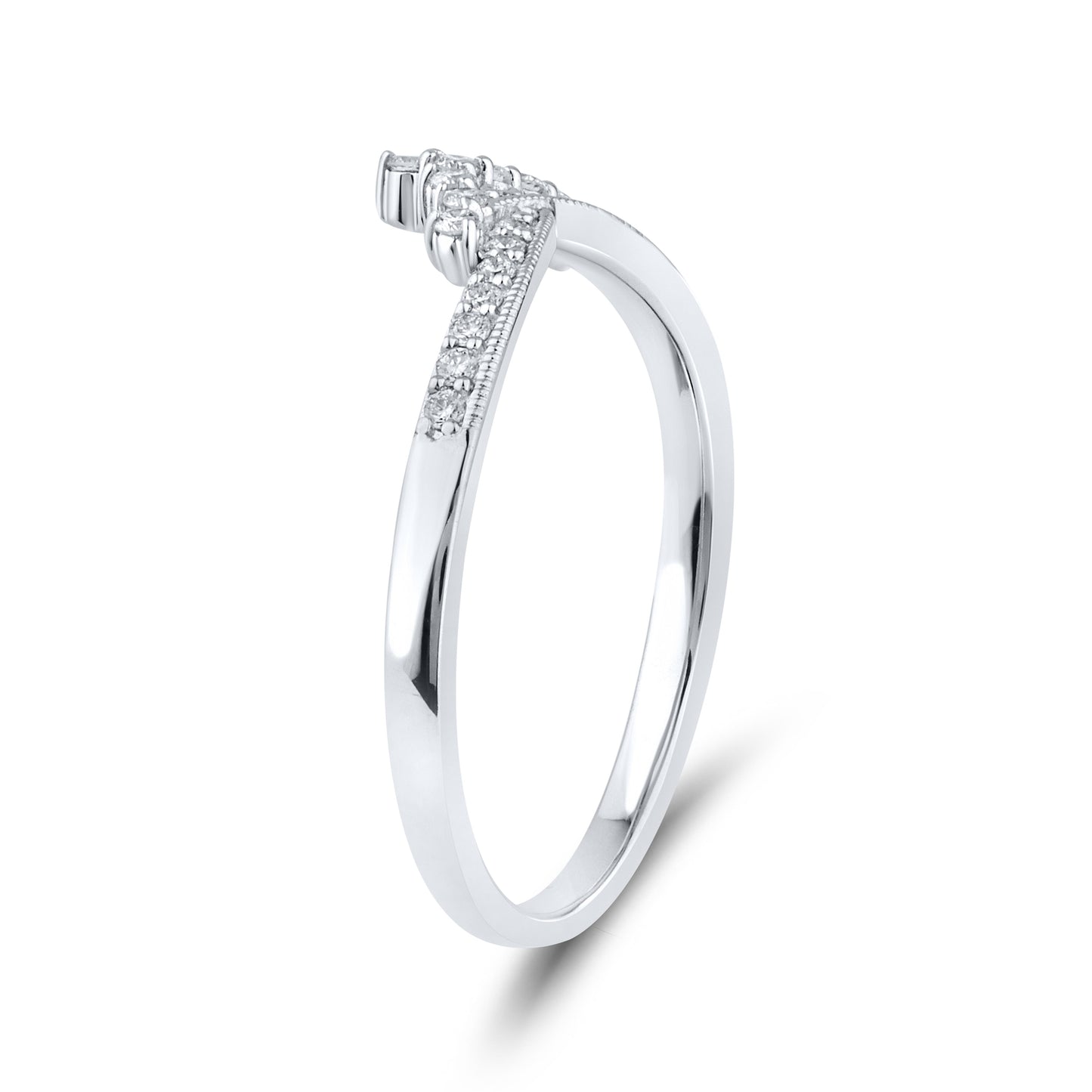 14kt White Gold 0.21 CTW Lab Diamond Enhancer Band