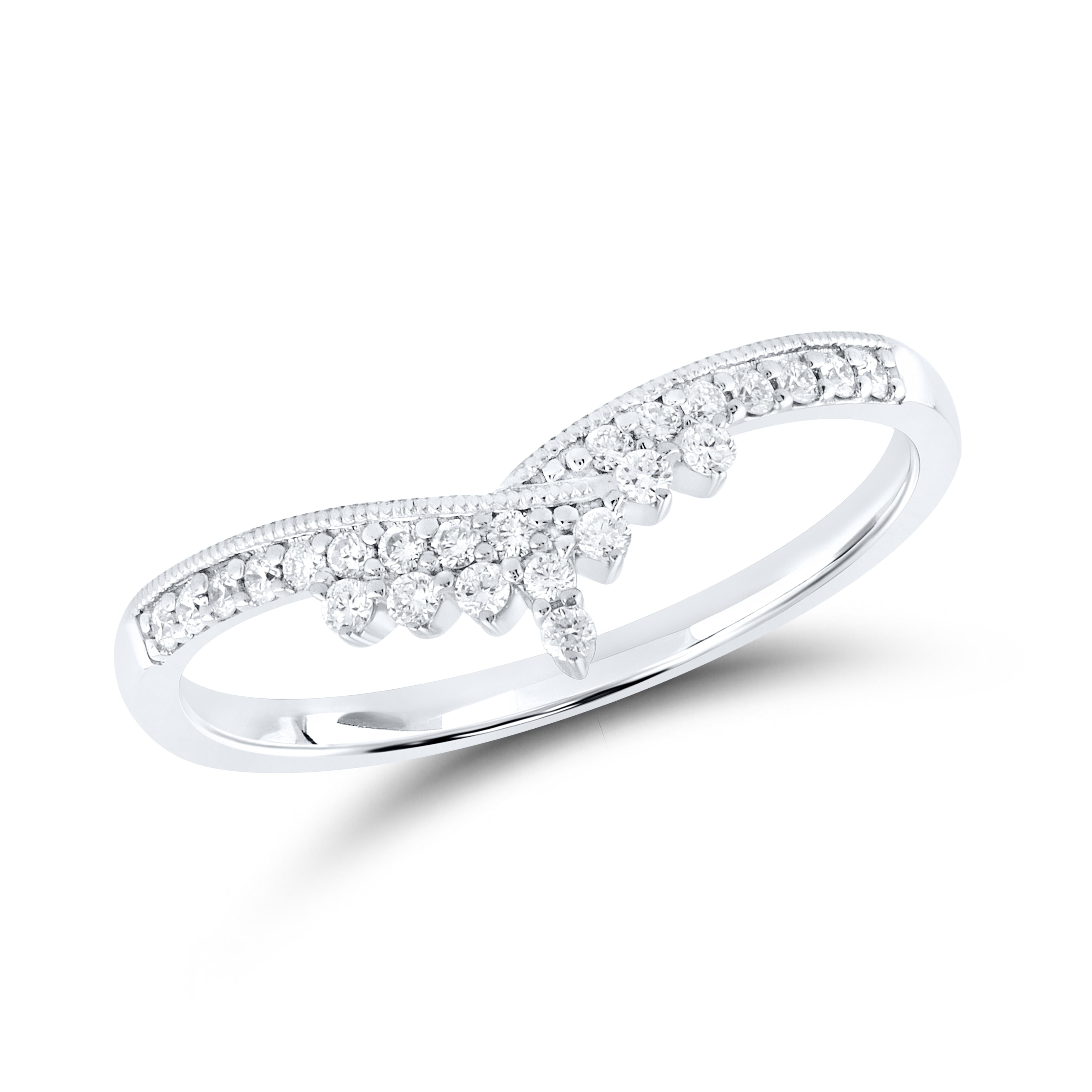 14kt White Gold 0.16 CTW Lab Diamond Enhancer Band