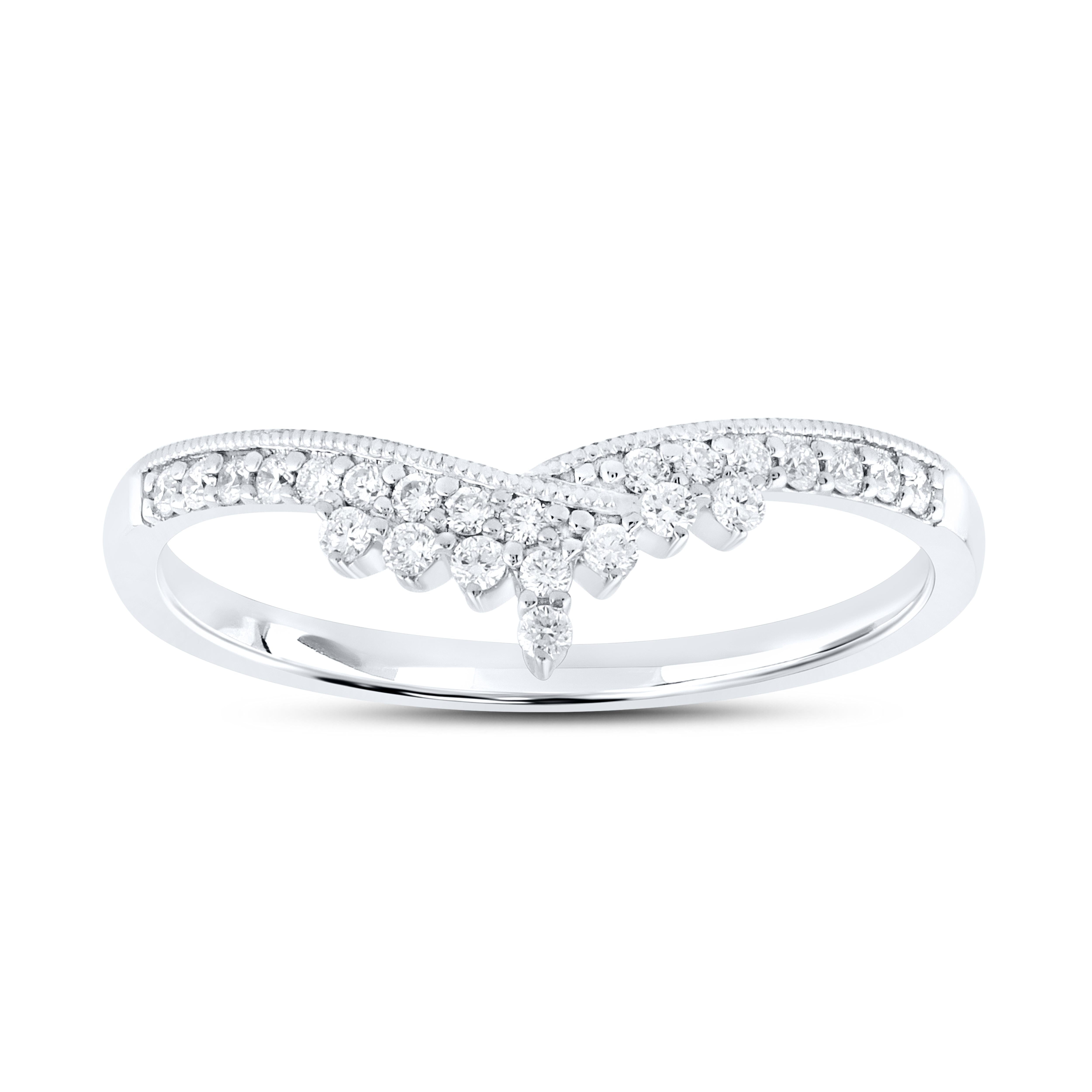 14kt White Gold 0.16 CTW Lab Diamond Enhancer Band