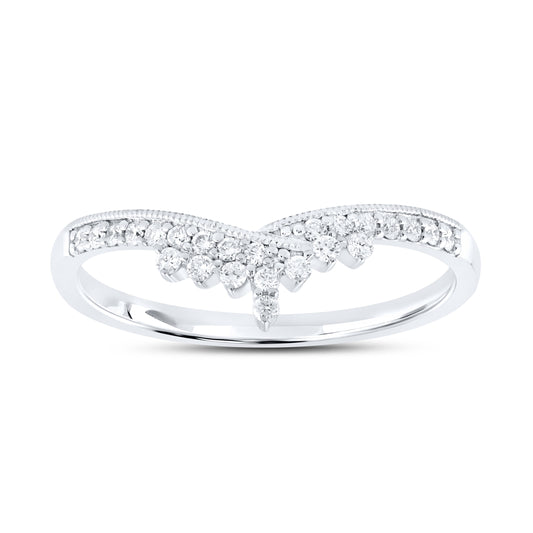 14kt White Gold 0.16 CTW Lab Diamond Enhancer Band