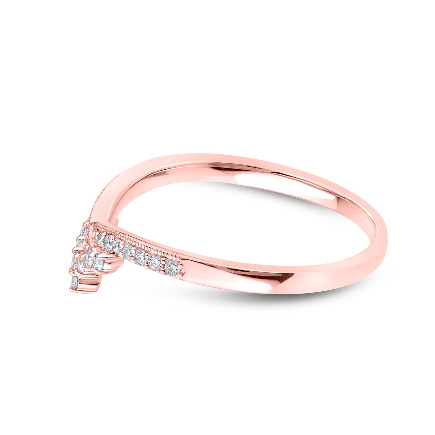 14kt Rose Gold 0.16 CTW Lab Diamond Enhancer Band