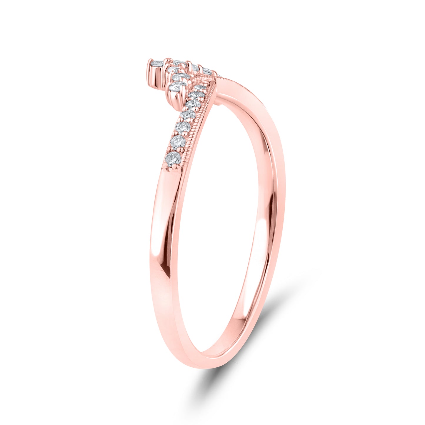 14kt Rose Gold 0.16 CTW Lab Diamond Enhancer Band