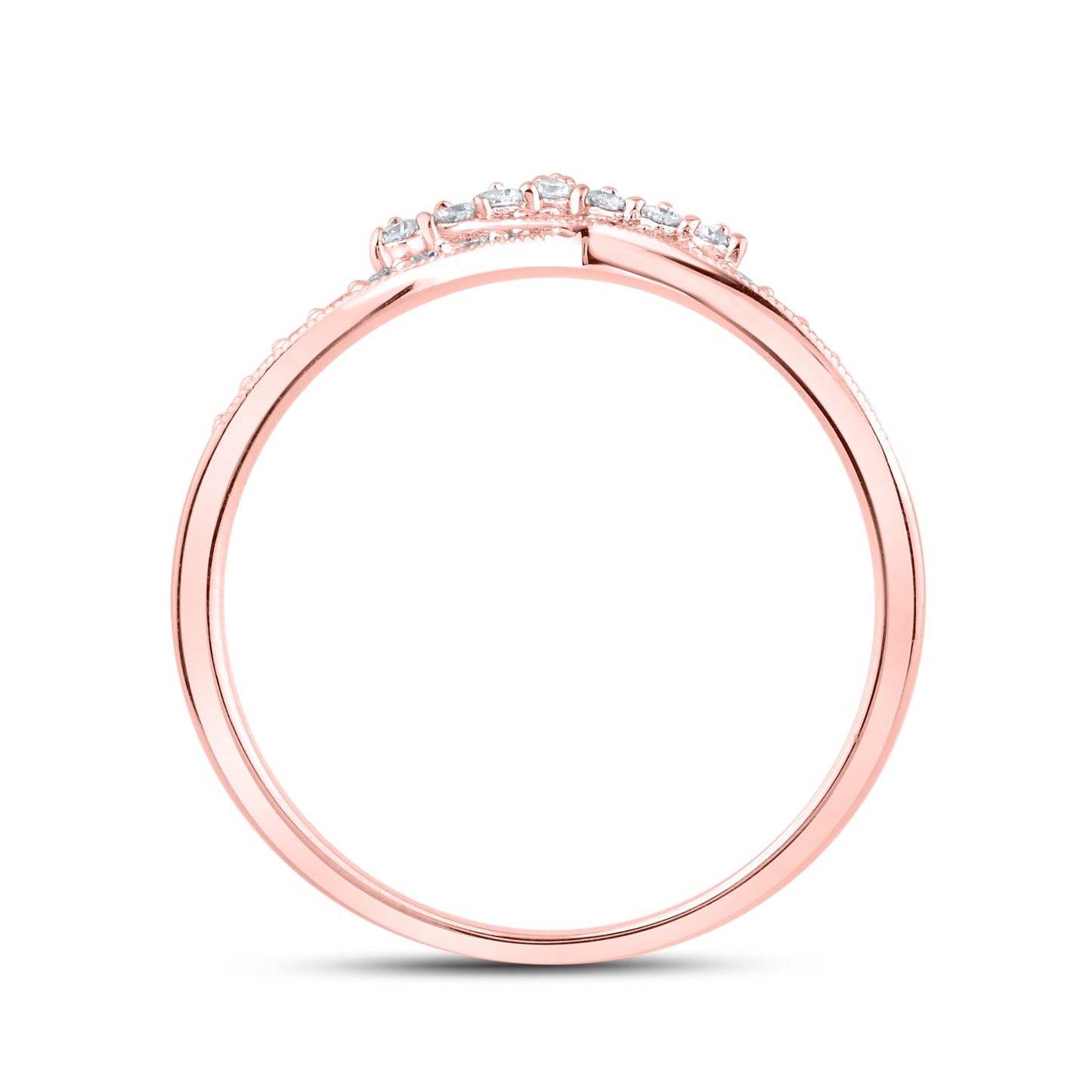 14kt Rose Gold 0.16 CTW Lab Diamond Enhancer Band