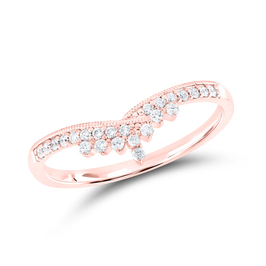 14kt Rose Gold 0.16 CTW Lab Diamond Enhancer Band