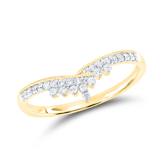 14kt Yellow Gold 0.16 CTW Lab Diamond Enhancer Band