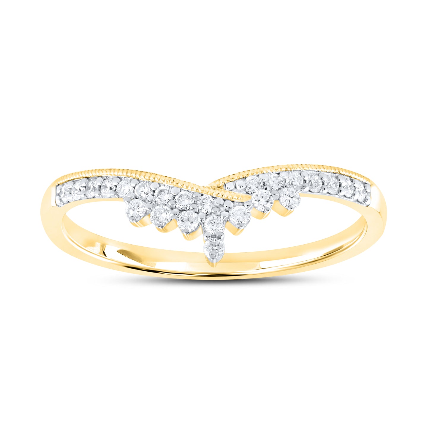 14kt Yellow Gold 0.16 CTW Lab Diamond Enhancer Band