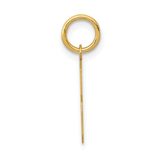 14kt Yellow Gold Small Polished Number 3 Charm