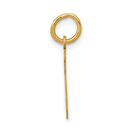 14kt Yellow Gold Small Polished Number 5 Charm