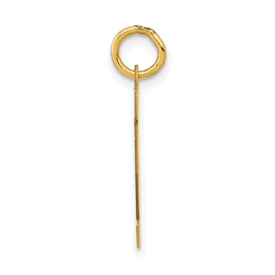 14kt Yellow Gold Small Polished Number 12 Charm
