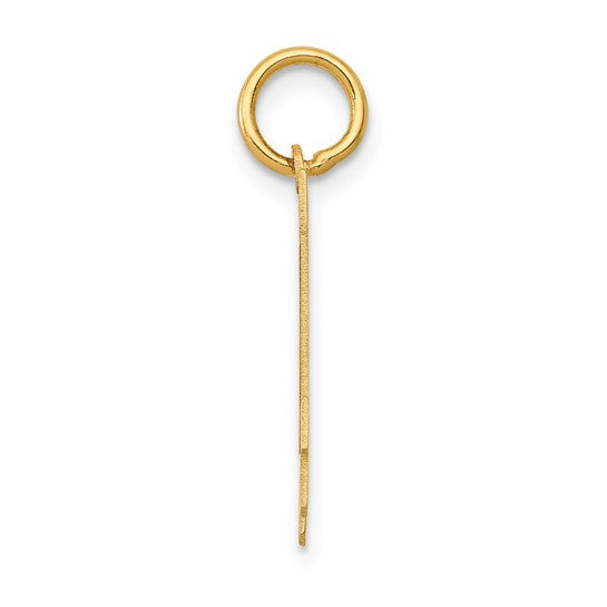 14kt Yellow Gold Small Polished Number 14 Charm