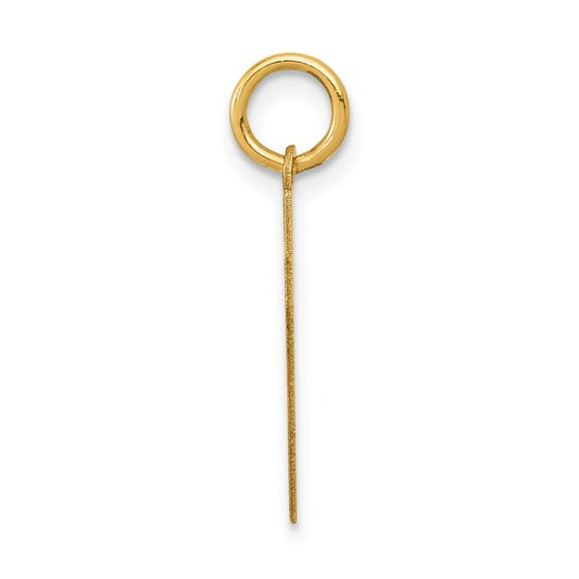14kt Yellow Gold Small Polished Number 57 Charm
