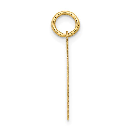 14kt Yellow Gold Small Polished Number 61 Charm