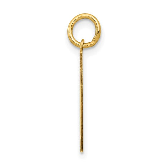 14kt Yellow Gold Small Polished Number 87 Charm