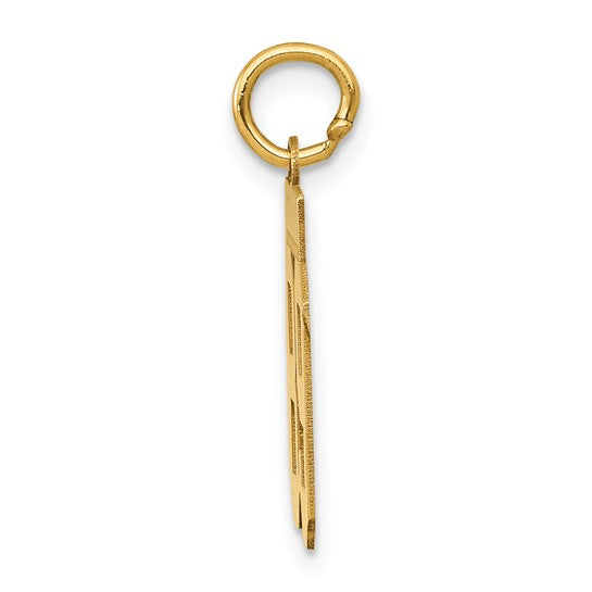 14kt Yellow Gold Small Polished Number 89 Charm