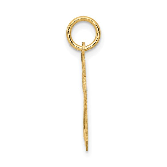 14kt Yellow Gold Small Satin Number 20 Charm